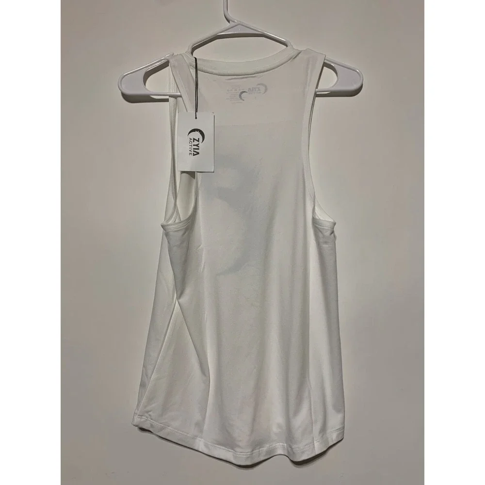 Zyia Women Size S White Kettle Moon Tank - Picture 2 of 6